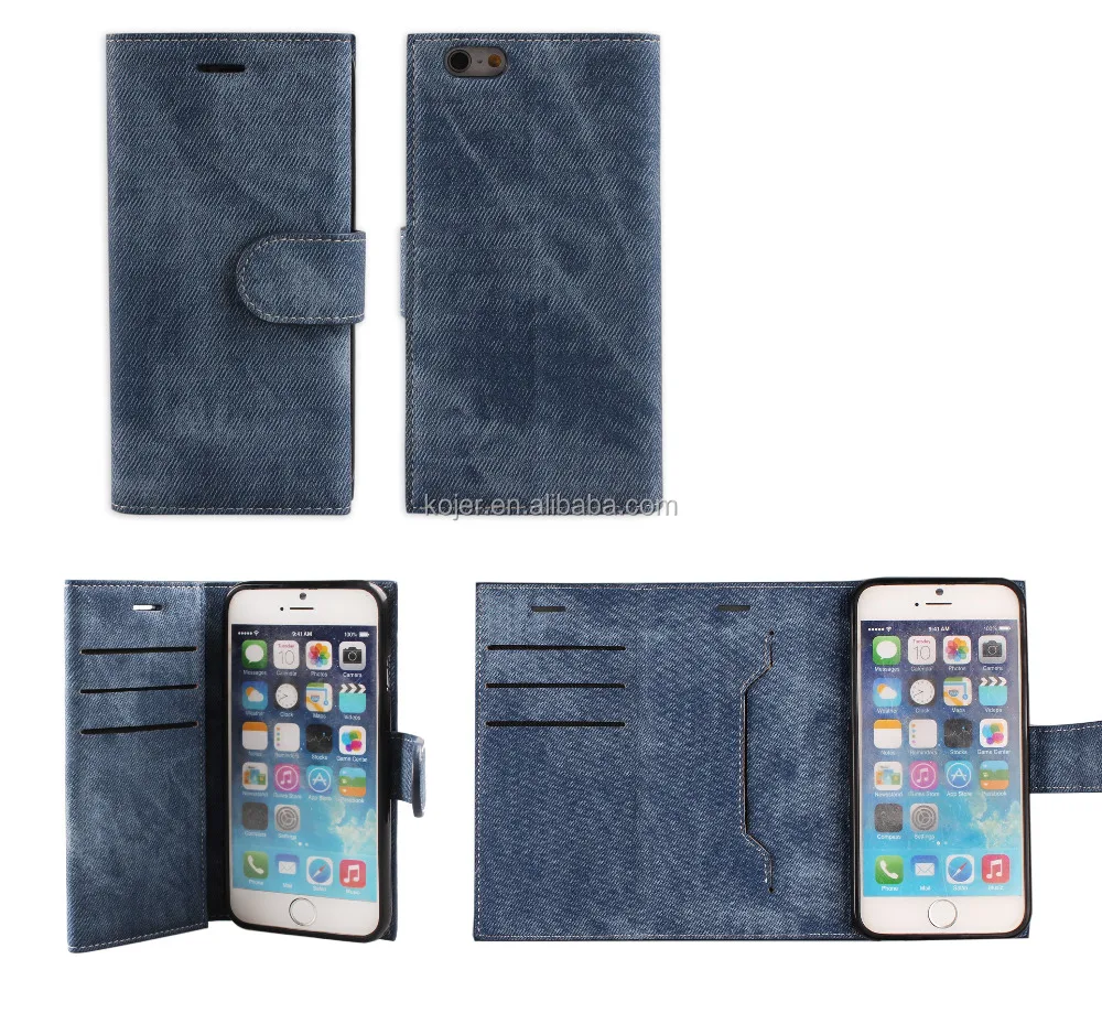 2016 Hot Denim Cell Phone case with many card slots