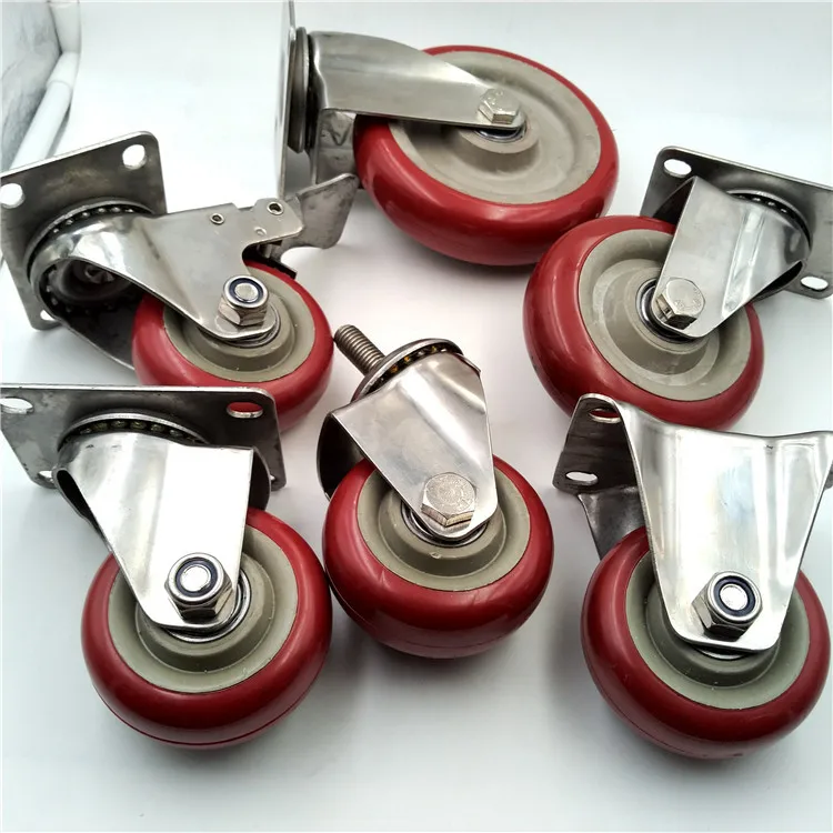 Silent casters 3 inch S.S. super heavy duty casters CW-103S