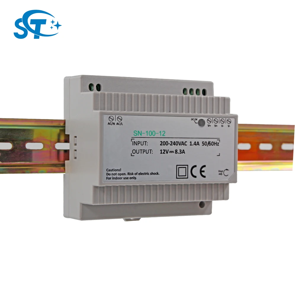 12v 100w Dc Single Output Din Rail Mount Ups Power Supply Buy Din