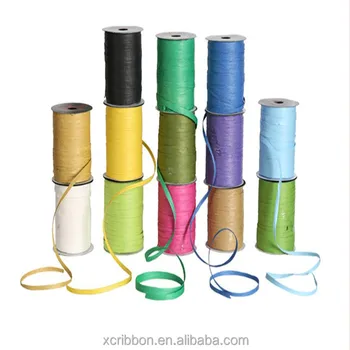 5mm Paper Raffia Ribbon Roll For Gift Package Colorful 5mm Paper Raffia Ribbon Roll For Gift Package