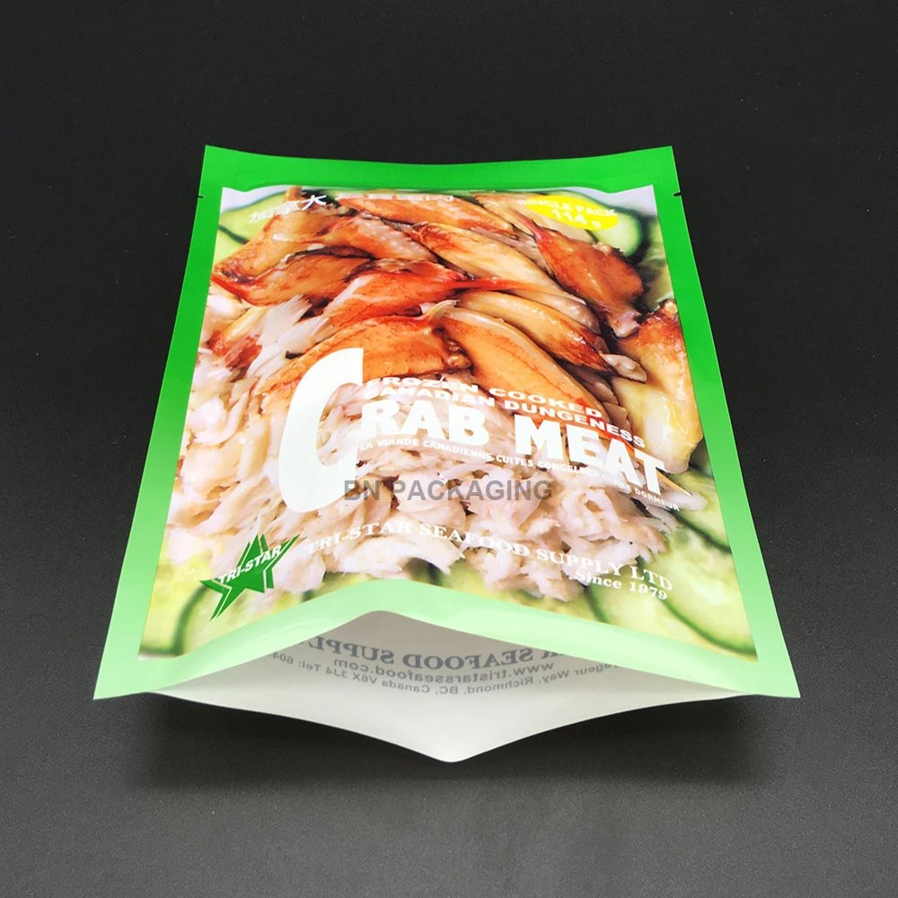 Heat Resistant Stand Up Cooking Pouch Resealable Ziplock Plastic Bag