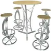 2014 Factory direct sell high quality LED cocktail aluminium bat table and chairs