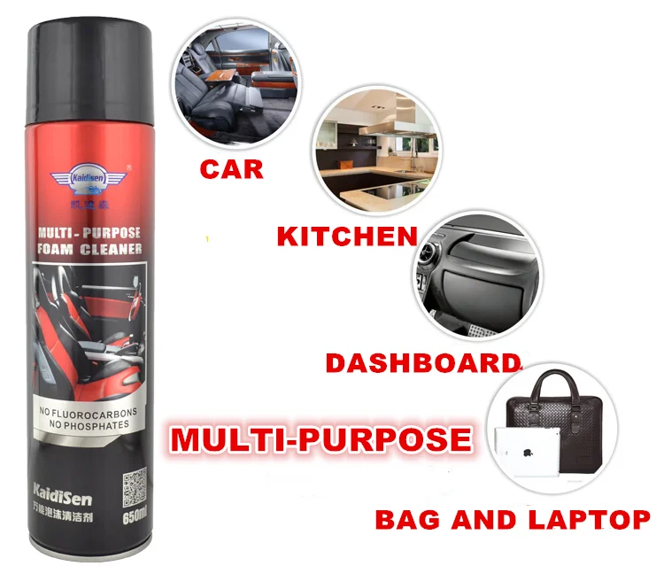 Custom Car Cleaner Car Care Cleaning 650ml Multi Purpose Leather