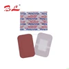 Red cotton adhesive strip plaster for small wound or trauma