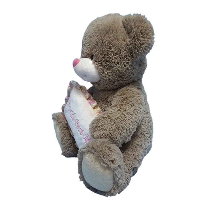 teddy bear with zipper compartment