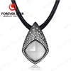 Wholesale New Design Popular Smart Pendant Necklace Jewellery in Plated Black with Mobile Alerts