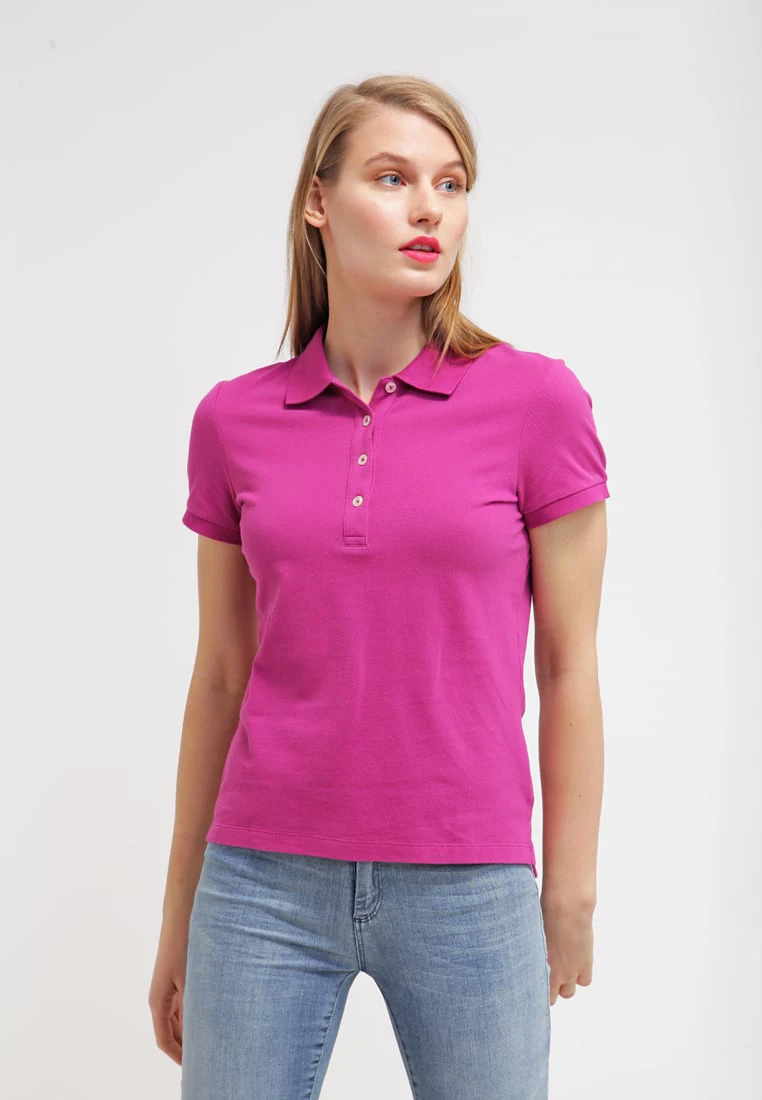 Pink polo t shirt women's Clearance
