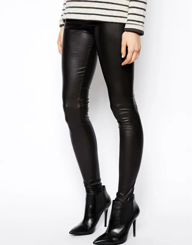 Black Leather Leggings Sexy Girls