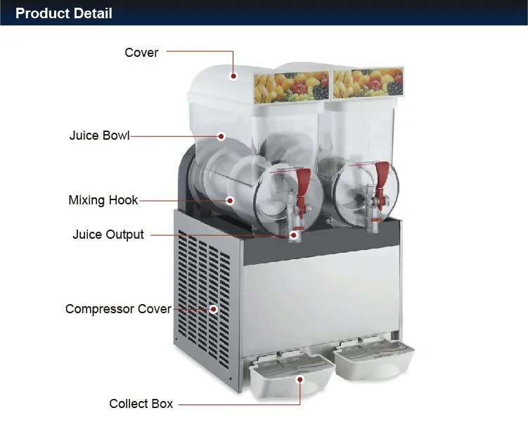 Best quality best selling new type cheap smoothie ice slush juicer machine