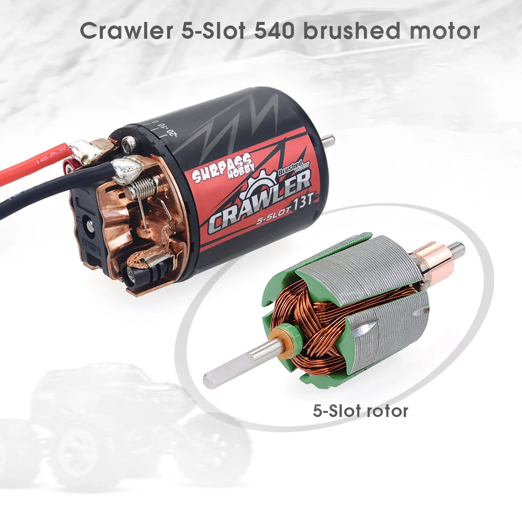 Surpass Hobby High Power 540 Brushed Motor 5slot For 1/10th Crawler Rc Cars Buy 540 Brushed