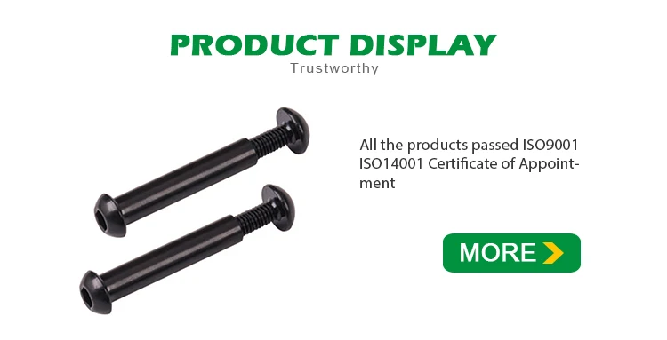 Round Head Metal Black Chicago Screws