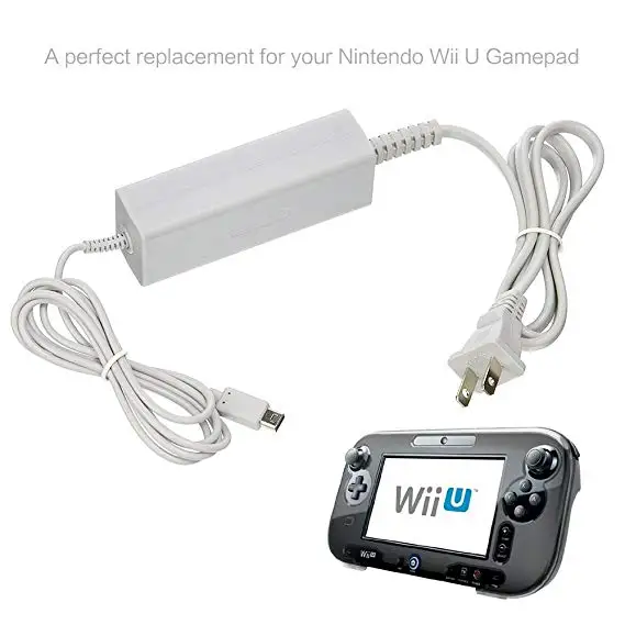 For Wii U Gamepad Charger,Ac Power Supply Adapter Charger Cable For