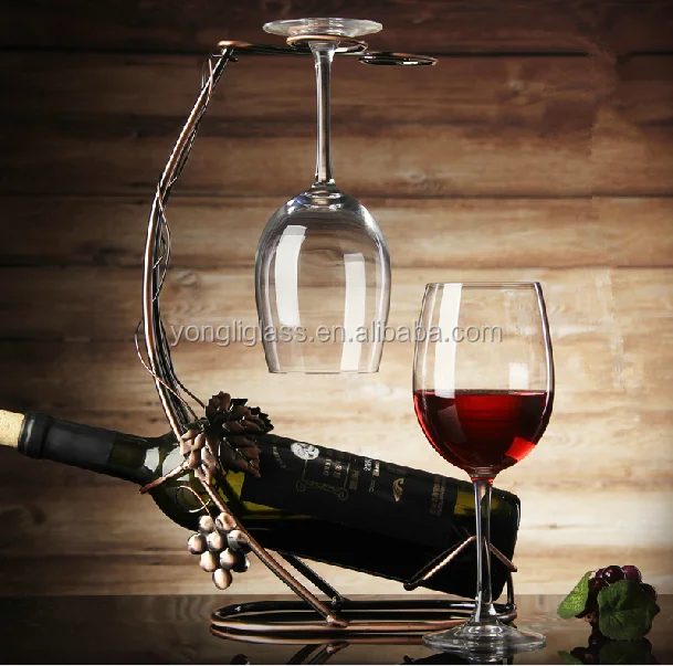 Wholesale High Quailty Lead Free Handmade crystal red wine glass,thick stem wine glass
