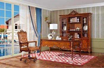 American Luxurious Wooden Hand Carved Home Office Desk Clic American Luxurious Wooden Hand Carved Home Office Desk Clic Mahogany Furniture Moq
