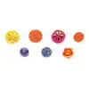 Hot selling well made colorful charm blooming prefect crystal button