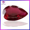 12*16mm very large pear shape gemstones ruby 5# red corundum gemstones