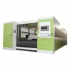 3KW 4KW laser iron rod cutting machine with cover double working table best price for metal