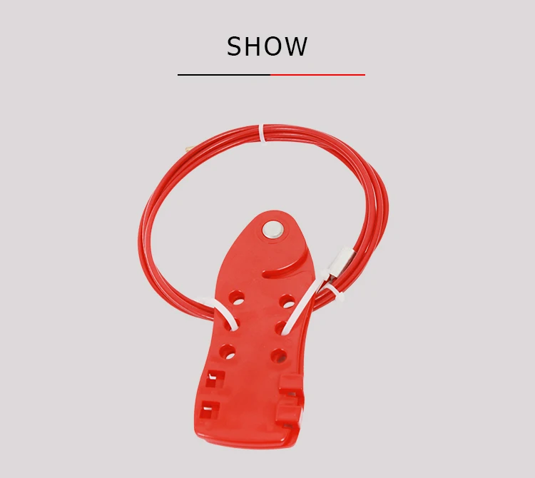 BOSHI Custom Product Nylon PA Multipurpose Red Cable Lockouts