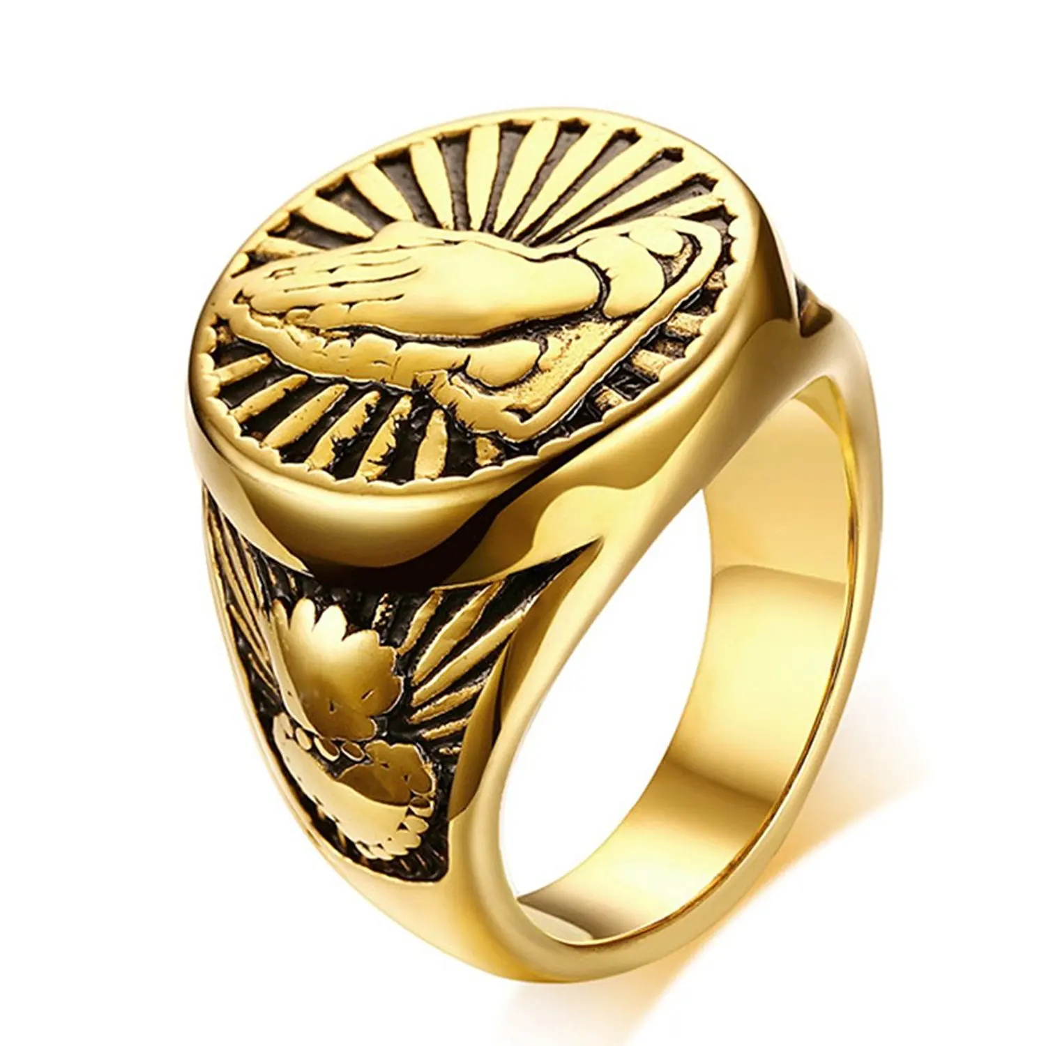 Золотое кольцо мужское
