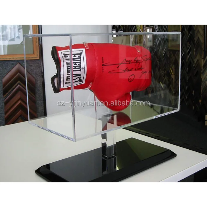 Acrylic Boxing Glove Display Case Double Baseball Batting Glove Or