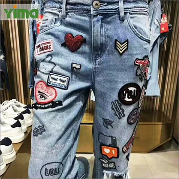 jeans embroidery custom designs china pocket larger