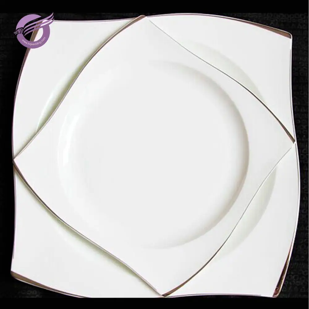Pz00150 Wholesale Event Dining White Ceramic Dinner Plates Set Buy
