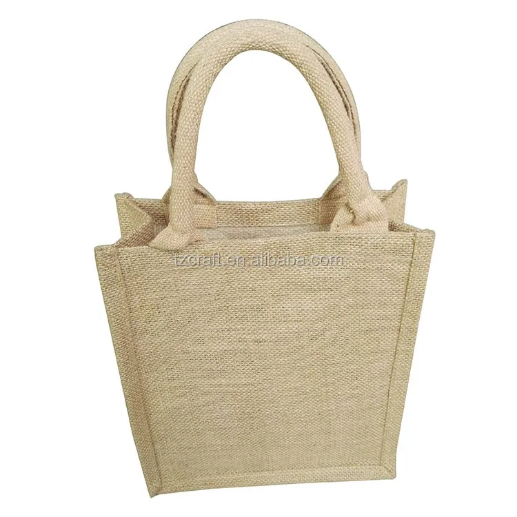 jute bag with bamboo handle