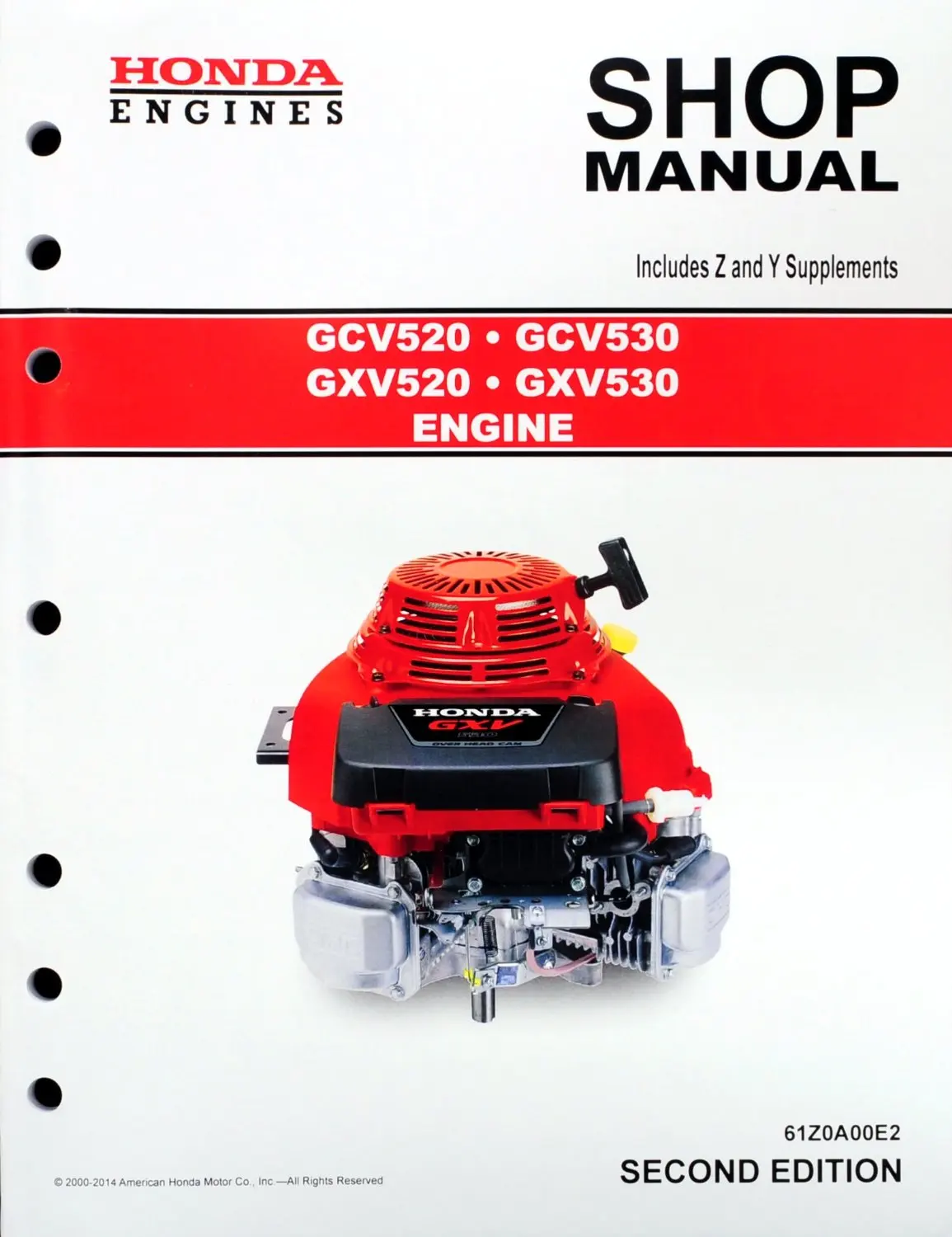 Get Quotations · Honda GCV520 GCV530 GXV520 GXV530 Engine Service Repair Shop Manual