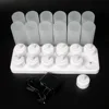 New beautiful 12pcs suits rechargeable LED candle votive tea lights with cups