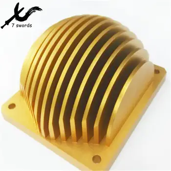 cnc machined copper round custom larger heatsink