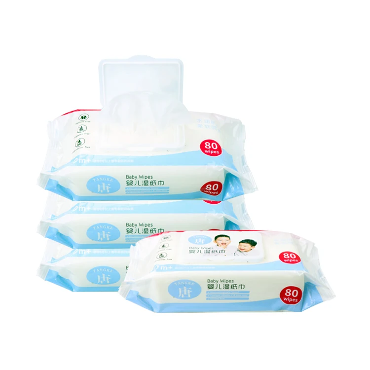 Disposable Soft Cotton Baby Wet Wipes Tissue Facial Dry Wipes Baby