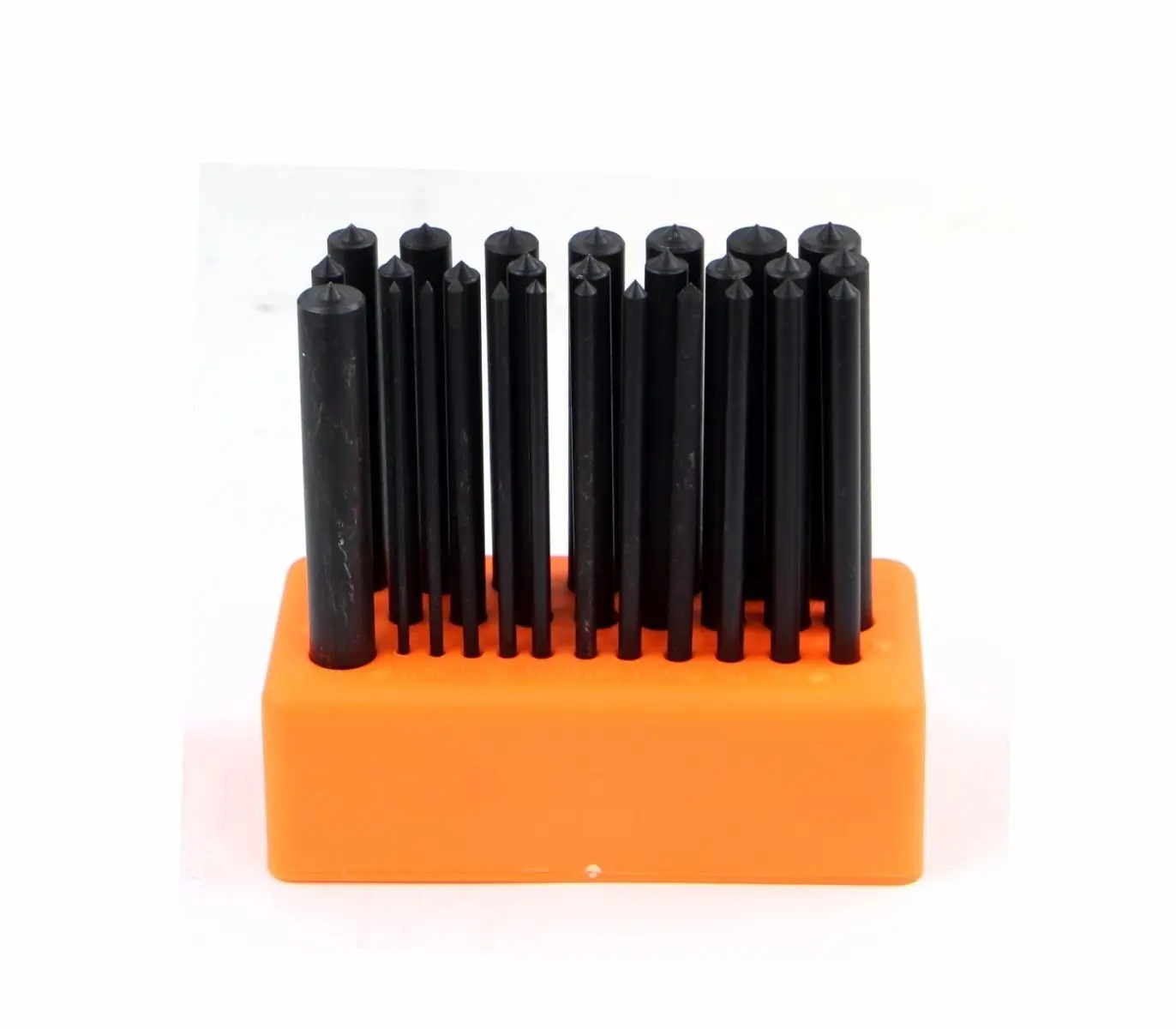 Baosity 4Pcs Stainless Steel Hollow End Roll Pin Tool Starter Punch Set Leathercraft