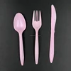 Mutli use Party Good Selling PP Pink Disposable Plastic Tableware