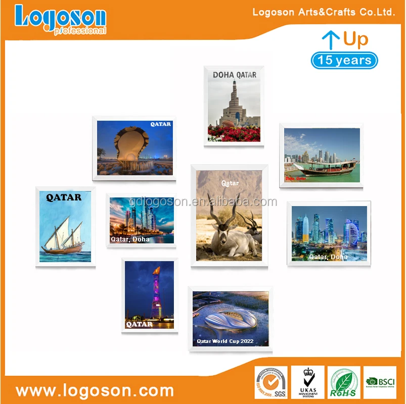 New Design Souvenir Photo Frame Foil Paper Qatar Doha
