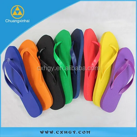 2015 New design candy color rubber flip flop with Wholesale Price