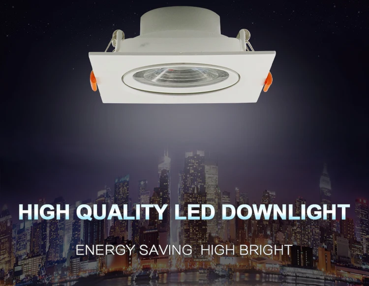 High quality indoor energy saving 5w smd recessed led spotlight housing