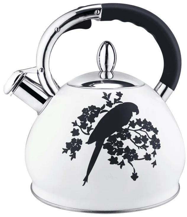 Chinese Non Electric Stainless Steel Tea Kettle With Decorative Pattern