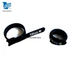 Flexible T shape logo printed custom hook and loop cable tie,hook and loop cable tie
