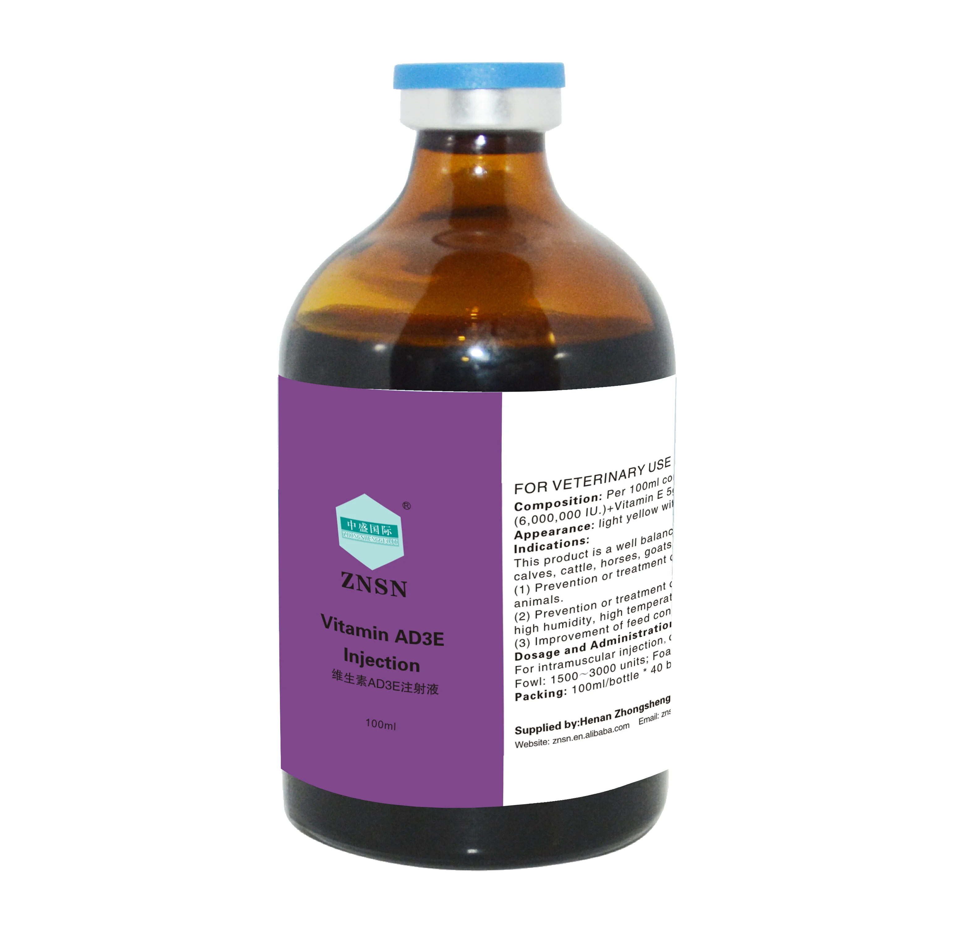 Znsn Animal Medicine Injection Multivitamin Ad3e Injection - Buy ...