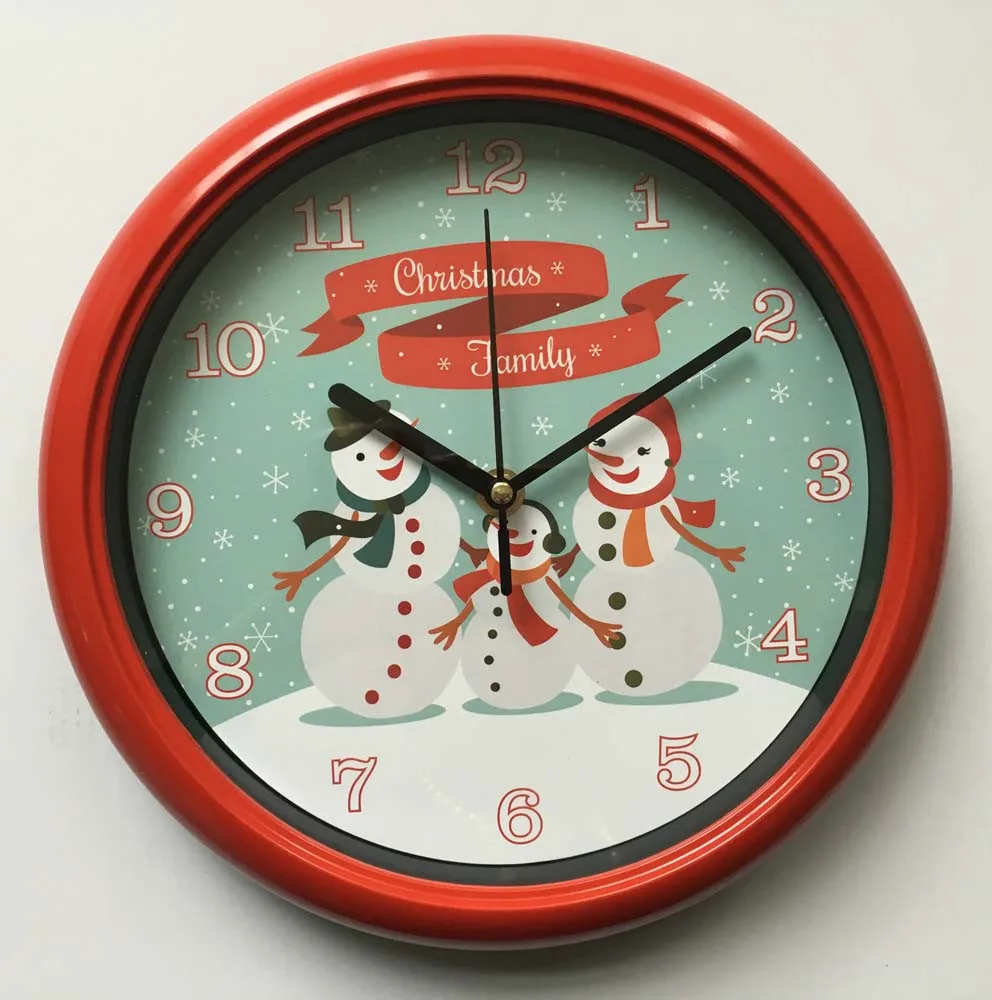 Newly Design 10 Inch Christmas Decorative Wall Clock With Music 2017 - Buy Christmas Decorative ...