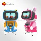 子供コインゲーム子供仮想現実シミュレーション乗り物ハンドヘルドガラス 9d Vr 教育アーケードゲーム機 Vr 子供のための