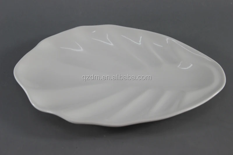 Leaf Shape Melamine Dinner Plate Plastic Hotel Dish