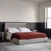 Bairong Home Cloth art bed simple modern light luxury small family master lie double bed high back master lie soft bed 1.8 meter