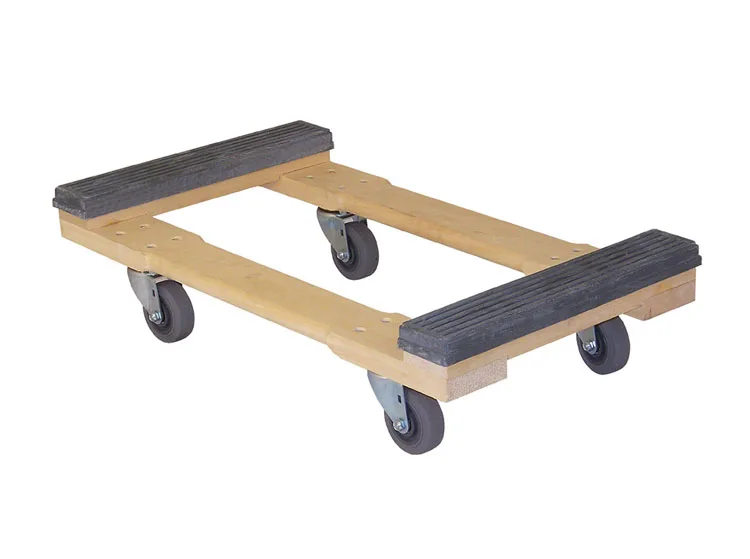 wooden 30"x18" furniture moving piano dollies H style with 4" caster