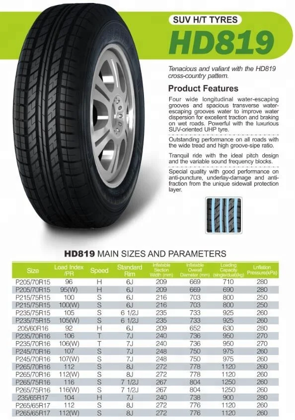 Cheap Wholesale Tires Hd819 P205/70r15,P215/75r15,P235/75r15,205/60r16 ...