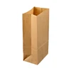 Eco Friendly Biodegradable Kraft Paper Bread Packing Bag For Bakery