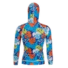 Women full hat rash guard with UV 50+ rash guard pattern