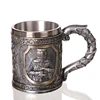 3D Personalized Warrior Beer Mug Original Cool Mug Unique Knight Cup for Beer Coffee Drinking Gift for Men Father Mug