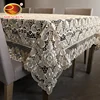 Factory outlet 100% polyester tablecloth with cruciate flower
