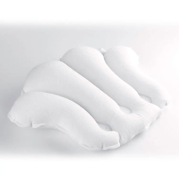 Customized Inflatable Shell Spa Bathtub Cushion Neck Bath Pillow For